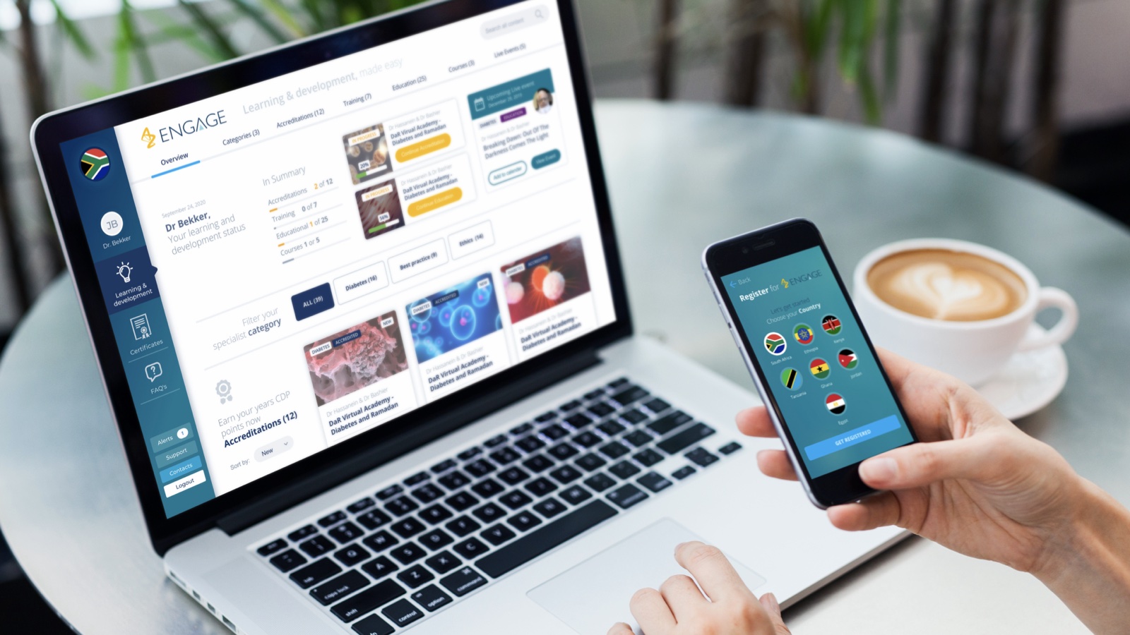AZ Engage, Healthcare · Learning management platform