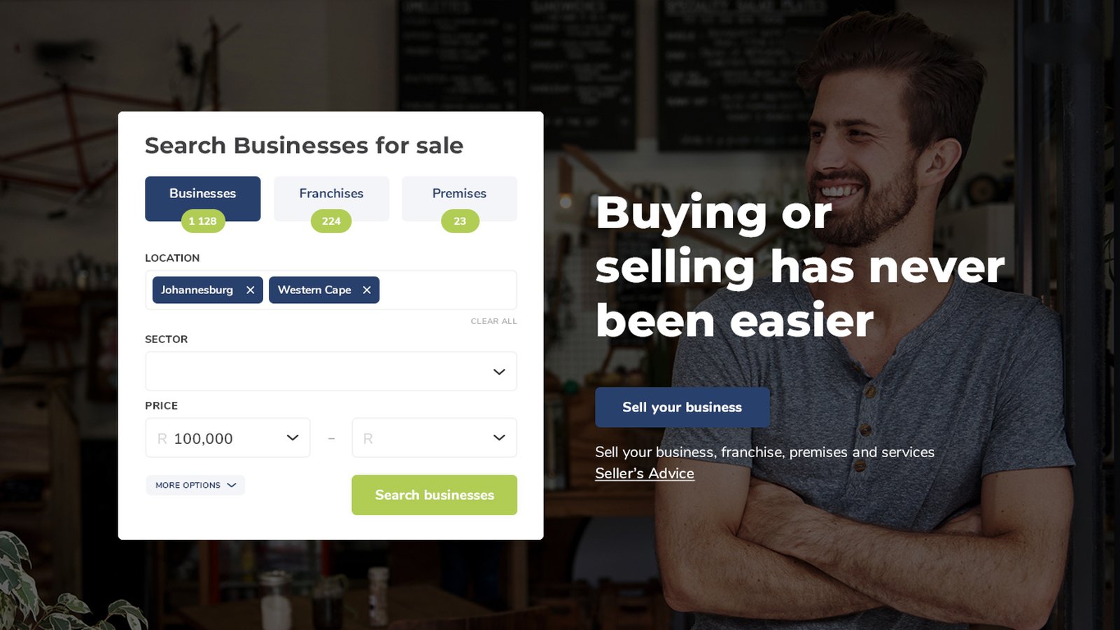 Business for Sale, Online marketplace · Business sales website